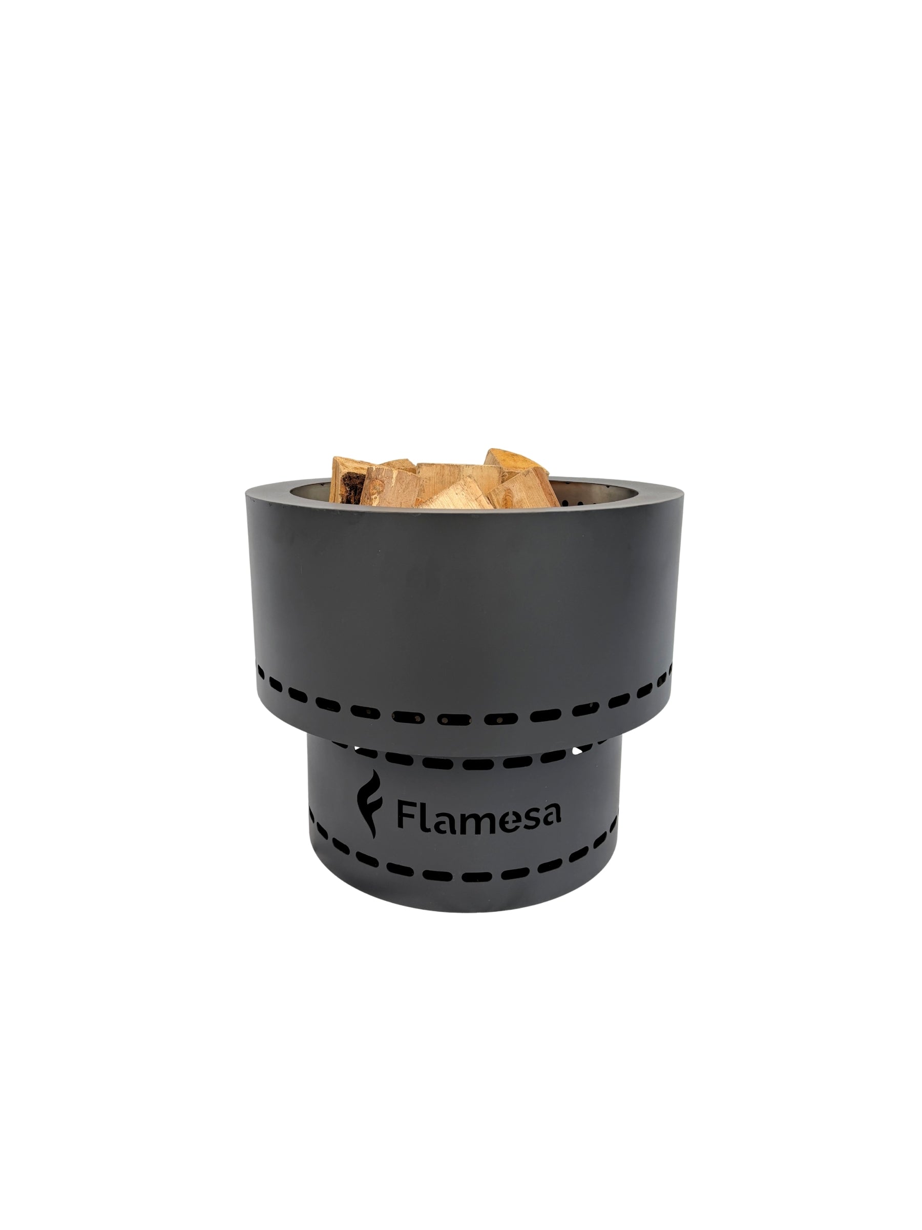 Flamesa Flame – Terrassenfeuer Pellets unter Veranda
