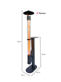 Pelletheizer Terrasse Design – Flamesa Lumina im Garten